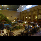 Abendessen im Innenhof eines Hotels